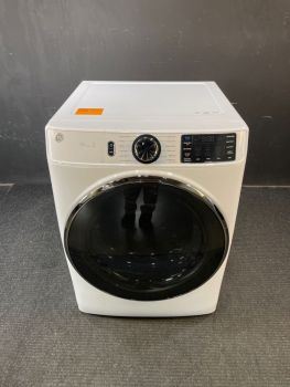 GE 28 Inch 7.8 Cu Ft Electric Front Control Dryer with Steam in White - GFD65ESSVWWC