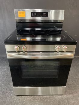 Frigidaire Electric Self Clean SmoothTop FreeStanding Range w/AirFry & Convection in Stainless - FCRE3083AS