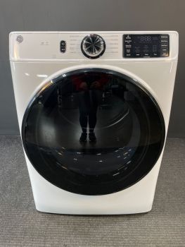 GE 28 Inch 7.8 Cu Ft Electric Front Control Dryer with Sensor in White - GFD55ESSNWWC