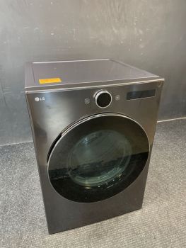 LG 7.4 Cu Ft Front Control Electric Dryer with Sensor and Steam in Black Steel - DLEX6700BC