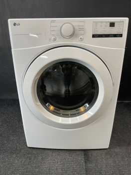 LG 7.4  Cu Ft Front Control Electric Dryer with Sensor in White - DLE3400WC