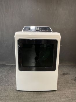 GE Profile 7.4 Cu Ft Top Control Electric Dryer with Steam in White - PTD70EBSTWS