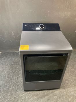 LG 27 Inch 7.3 Cu ft Top Control Electric Dryer With Steam and Sensor in Matte Black - DLEX8600BEC