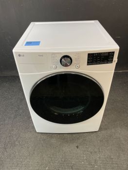 LG 7.4 Cu Ft Front Control Electric Dryer with Sensor and Steam in White - DLEX4200WC