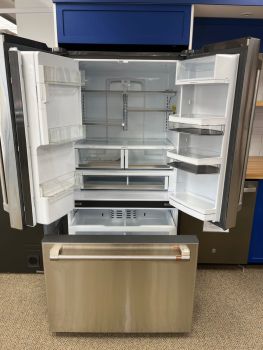 GE Cafe 27.8 Cu Ft 35.75" Wide French Door Refrigerator with Hot Water Dispenser in Stainless - CFE28TP2MS1