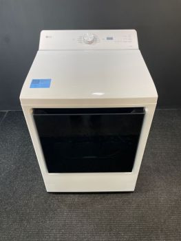 Secadora eléctrica LG de 7.3 pies cúbicos con control superior y sensor, color blanco - DLE8200W