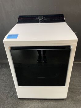 Secadora eléctrica LG de 7.3 pies cúbicos con controles superiores y sensor, color blanco - DLE8400WEC