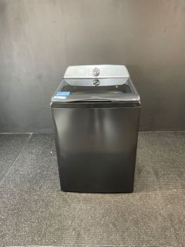 Lavadora de carga superior GE Profile de 5.0 pies cúbicos y 28 pulgadas de ancho, sin agitador, color gris diamante - PTW600BPRDGC