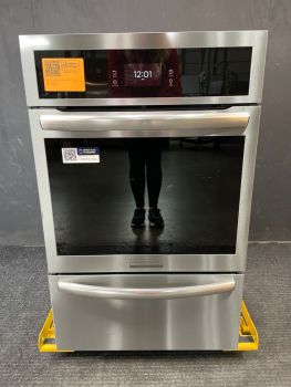 Frigidaire 24 Inch Gas Self Clean Single Wall Oven in Stainless - GCWG2438AFC