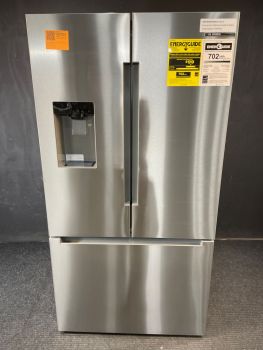 Bosch 100 Series 26 cu ft 35.75" Wide French Door with Dispenser in Stainless Steel - B36FD10ENS