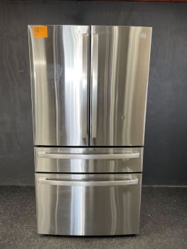 GE Profile 28.7 Cu. Ft. Fingerprint Resistant Stainless Steel French Door With Auto Fill Pitcher - PGE29BYTFSC