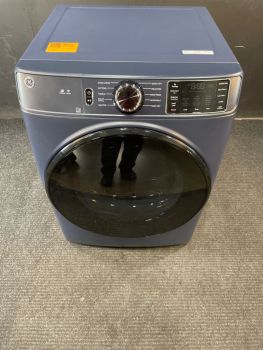 GE 28 Inch 7.8 Cu Ft Electric Front Control Dryer with Sensor in Sapphire Blue - GFD55ESPRRSC