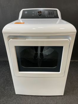 GE 27 Inch 7.4 Cu Ft Top Control Electric Dryer with Sensor in White - GTD58EBSVWSC