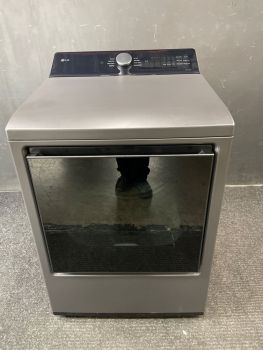 LG 7.3 Cu Ft Top Control Electric Dryer with Sensor in Matte Black - DLE8400BEC