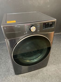 LG 7.4 Cu Ft Front Control Electric Dryer with Sensor and Steam in Black Steel - DLEX4000BC