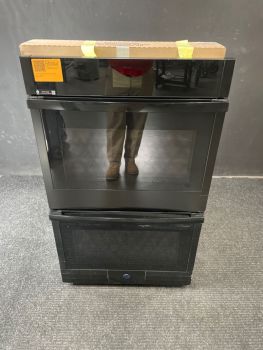GE 30" Smart Double Wall Oven with Convection in Black - JTD5000DVBBC