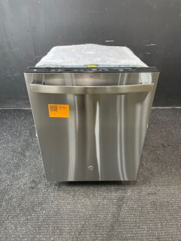Lavavajillas GE de 24 pulgadas, empotrable, con controles superiores, 45 dBA, de acero inoxidable a prueba de huellas dactilares, con función Dry Boost y tercera bandeja - GDT670SYVFS