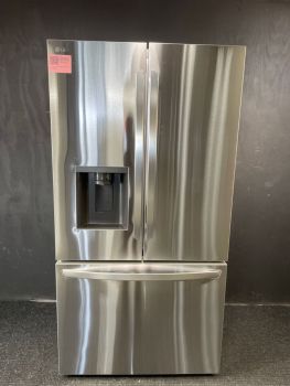 LG 36" 26 Cu Ft French Door Dual IceMaker Counter Depth MAX Refrigerator in Print Proof Stainless - LRFXC2606S