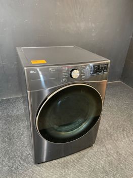 LG 7.4 Cu Ft Front Control Gas Dryer with Sensor and Steam in Black Steel - DLGX4001BC