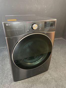 LG 7.4 Cu Ft Front Control Electric Dryer with Sensor and Steam in Black Steel - DLEX4000BC