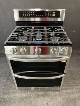 LG 30" Stainless Steel Freestanding Gas Double Oven - LDGL6924SC