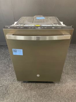 Lavavajillas GE de 24 pulgadas, empotrable, con controles superiores, 45 dBA, color pizarra, función Dry Boost y tercera bandeja - GDT670SMVES