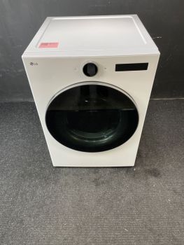 LG 27 Inch 7.4 Cu ft Smart Front Control Electric Dryer With Steam and Sensor in White - DLEX5500WC