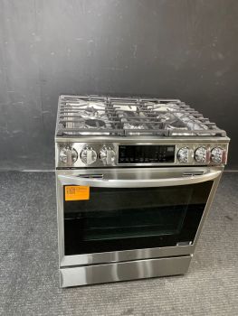 Cocina de gas empotrable LG de 30 pulgadas con autolimpieza y convección, en acero inoxidable - LSGL6335F