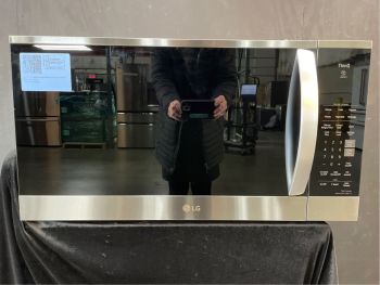 LG 1.8 Cu Ft. Capacity 30" wide 1000W Over the Range Microwave with Sensor in PrintProof Stainless - MVEM1825FC
