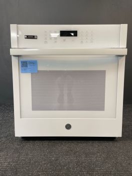 GE 27" Single Self Clean Wall Oven in White - JKS3000DNWWC
