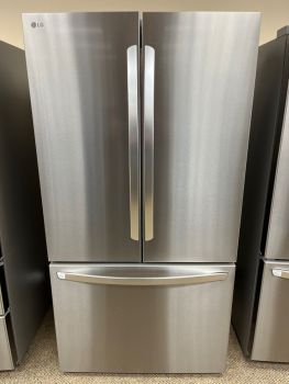 LG 27 Cu. Ft. PrintProof Stainless Steel Counter Depth French Door Refrigerator - LRFLC2706S