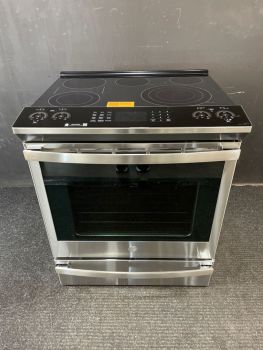 GE Profile Electric SmoothTop SelfClean Slide In Range w/Convection/AirFry in PrintRes Stainless - PSS93YPFSC