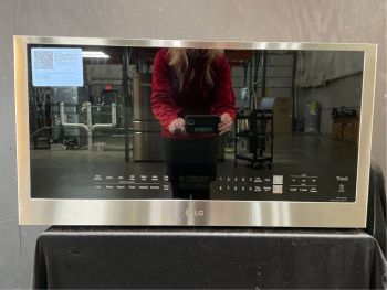 LG 2.0 Cu Ft 30" 1050W Over the Range Bottom Control Microwave with Sensor in PrintProof Stainless - MVEL2033FC