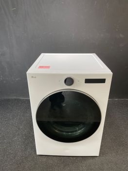 LG 27 Inch 7.4 Cu ft Smart Front Control Electric Dryer With Steam and Sensor in White - DLEX5500WC