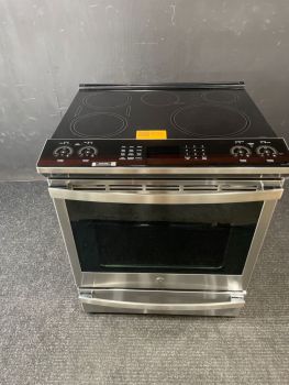 GE Profile 30 in Induction Slide In Range with Convection and AirFry in PrintProof Stainless - PHS930YPFSC