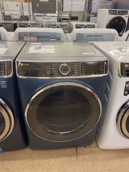 GE Profile 28 Inch 7.8 Cu Ft Electric Front Control Dryer with Steam in Sapphire Blue - PFD87ESPVRS