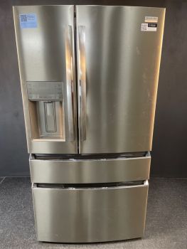 Refrigerador Frigidaire Gallery de 36" y 22 pies cúbicos, 4 puertas, estilo francés, de profundidad estándar, en acero inoxidable antihuellas - GRMC2273CF