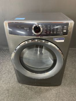 Secadora eléctrica Electrolux de 8 pies cúbicos con control frontal y vapor, color titanio - ELFE7537AT