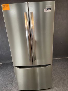 Frigidaire Gallery 30" 20 Cu Ft Std Depth No Disp French Door Refrigerator in PrintProof Stainless - GRFN2023AFC