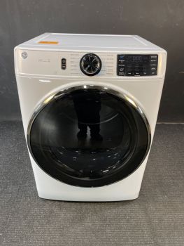 GE 28 Inch 7.8 Cu Ft Electric Front Control Dryer with Steam in White - GFD65ESSVWWC
