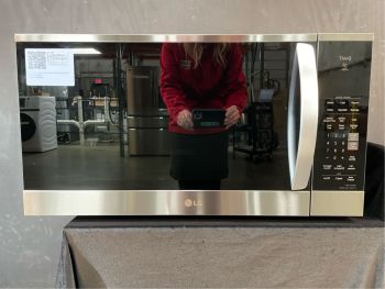 LG 1.8 Cu Ft. Capacity 30" wide 1000W Over the Range Microwave with Sensor in PrintProof Stainless - MVEM1825FC