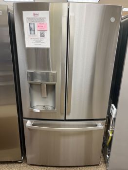 GE Profile 36 Inch 22 Cu ft Counter Depth French Door in Print Resistant Stainless - PYE22KYNFS