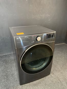 LG 7.4 Cu Ft Front Control Gas Dryer with Sensor and Steam in Black Steel - DLGX4001BC