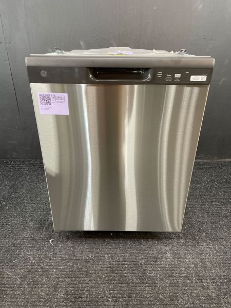 GE 24 Wide Front Control 60 Decibel Stainless Dishwasher