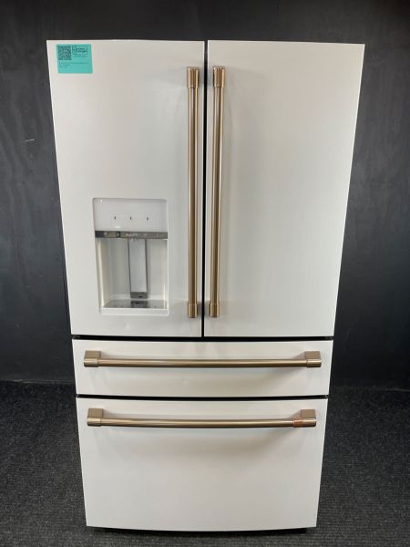 Cafe 22.3 Cu. Ft. 4-Door French Door Refrigerator in Matte White